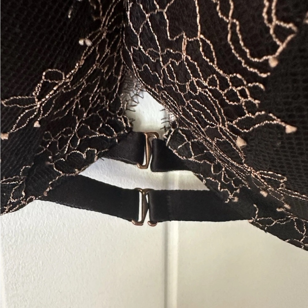 Victoria's Secret Black Lace Bra with Strappy Design - Picture 2 of 5
